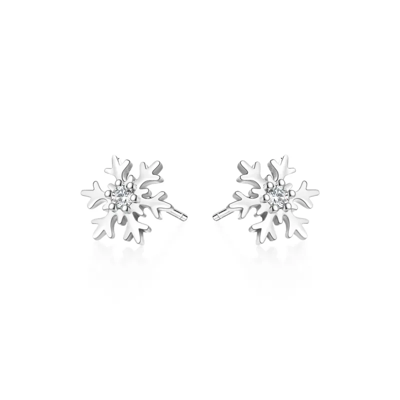 OWNCOOL S999 Fine Silver Stud Earrings Gift Box Set Women's-0