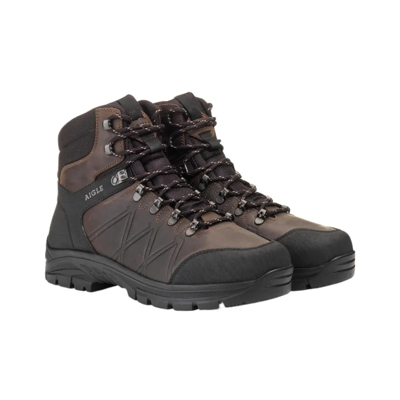 AIGLE Abrasion Resistant Short Outdoor Boots Unisex Brown-2