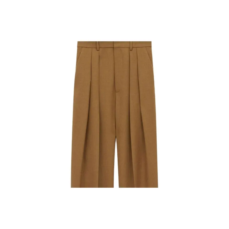 SAINT LAURENT Casual Pants Women's Mustard Green-2
