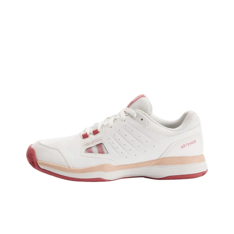 DECATHLON ARTENGO TS500 Low Top Tennis Shoes Women's Ecru-0