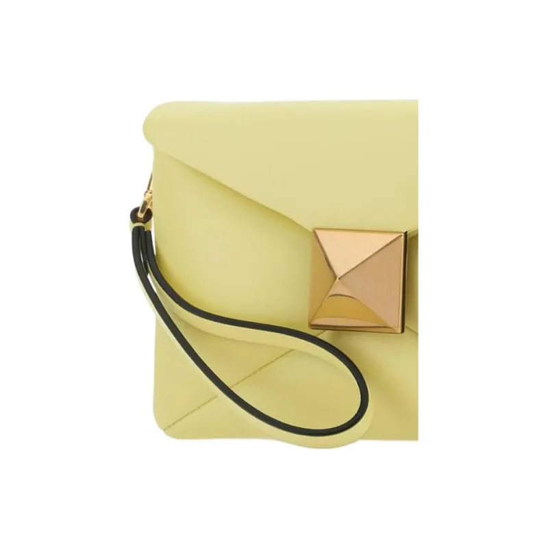 Valentino Sheepskin Envelope Bag Clutches Regular Women's Yellow-3