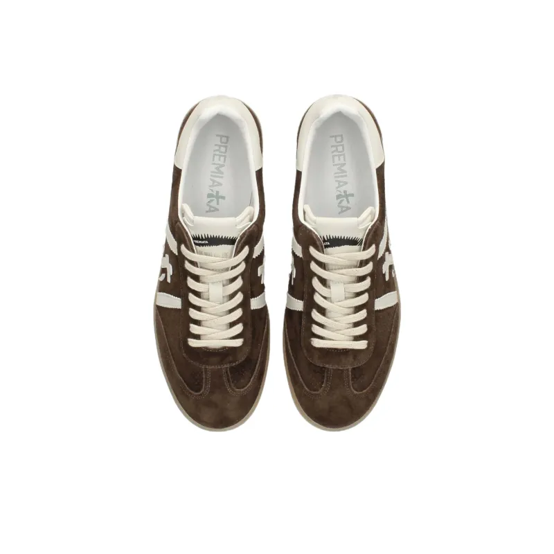 PREMIATA Bonnie Low Top Skateboard Shoes Men's Brown-5