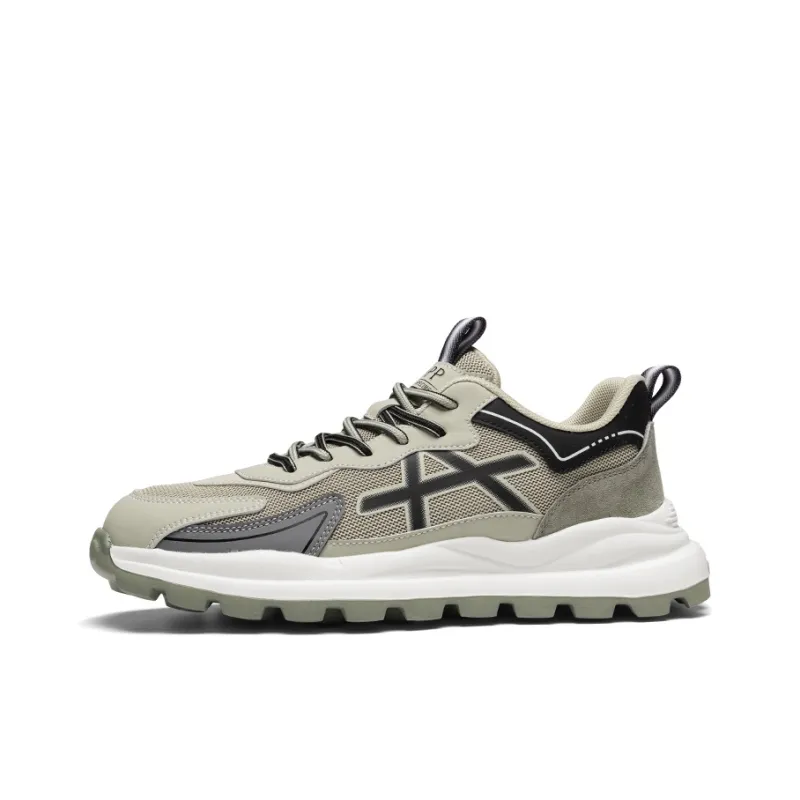 OFFER-AITR Anti-Slip And Wear-Resistant Breathable Low-Top Chunky Sneakers Men's-12