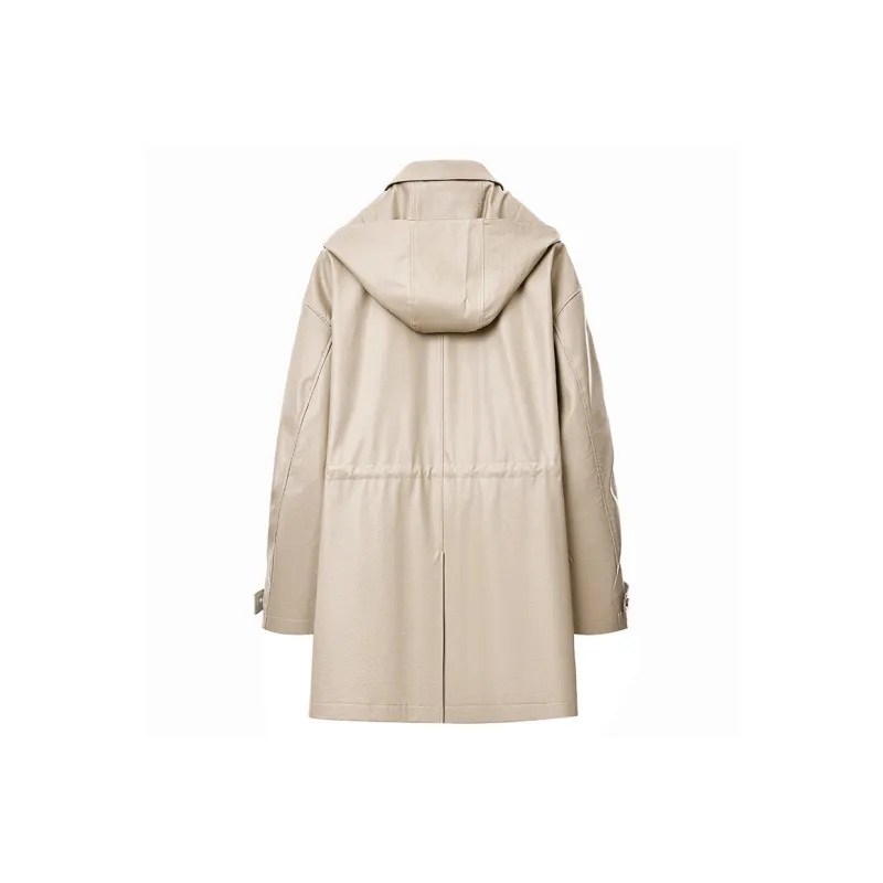SINBOS Trench Coat Men's Beige Yellow-1