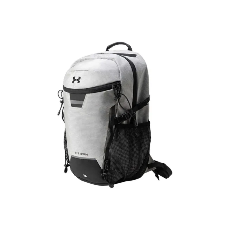 Under Armour Polyamide Backpack Unisex Silver White-0
