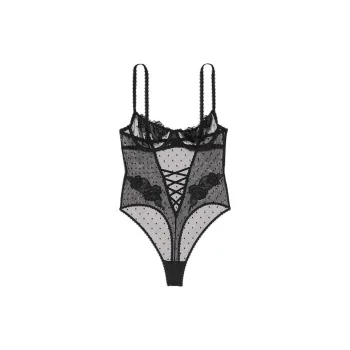 Victoria's Secret Jumpsuit Women's Black Polka Dot