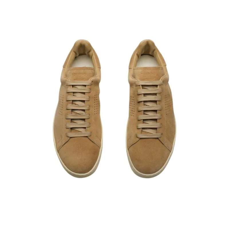 TF WARWICK Low-Top Skateboard Shoes Men's Brown-3