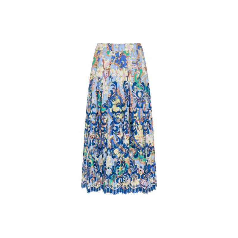ETRO Patterned Cut Out Skirt-1