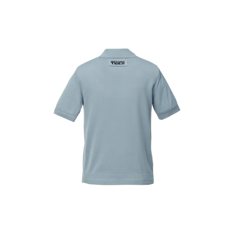 Onitsuka Tiger SS25 KNIT Polo Shirt Men's Blue-1
