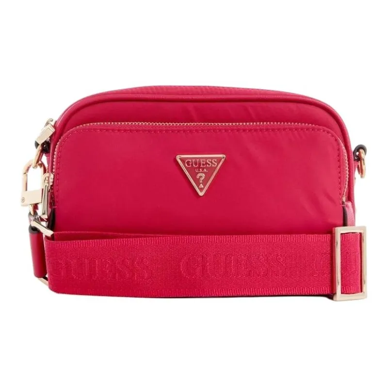 GUESS Polyester Camera Bag Shoulder Bag Crossbody Bag Women's Red-1