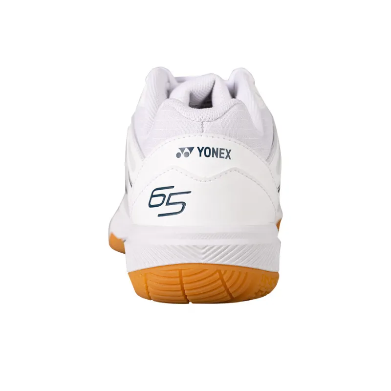 YONEX Durable Breathable Low-Top Badminton Shoes Unisex White Wide Square Fit-1
