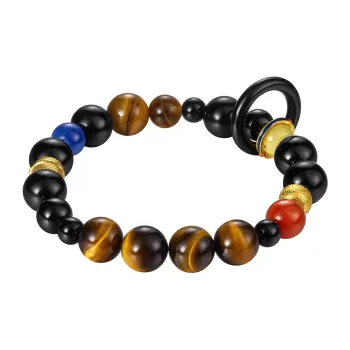 V.WI Obsidian Jade Bracelets Unisex