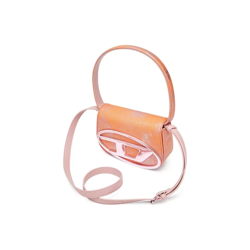 DIESEL Cotton Portable Crossbody Bag Shoulder Bag Women's Pink-2