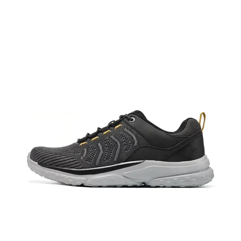 Skechers MENS USA Anti Slip Wear Resistant Low Top Casual Shoes Men's Black-0