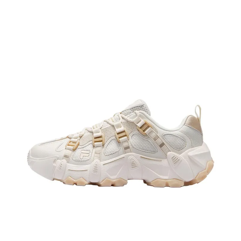 FILA FUSION EXOCET Mountains Shoes Anti Slip Wear Resistant Low Top Casual Shoes Men's White-0