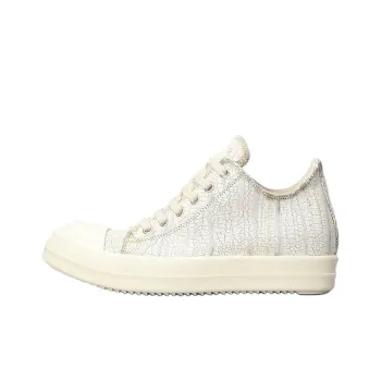 Rick Owens DRKSHDW Low Top Canvas Shoes Women's White