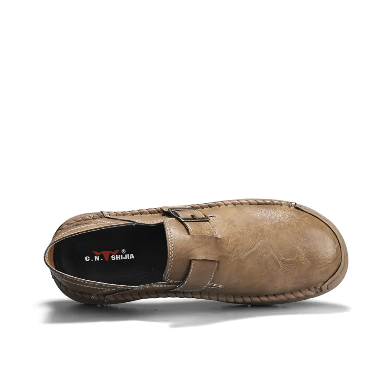 G.N.SHIJIA Black Gold Ox Collection Lightweight Low-Top Casual Shoes Men's-4