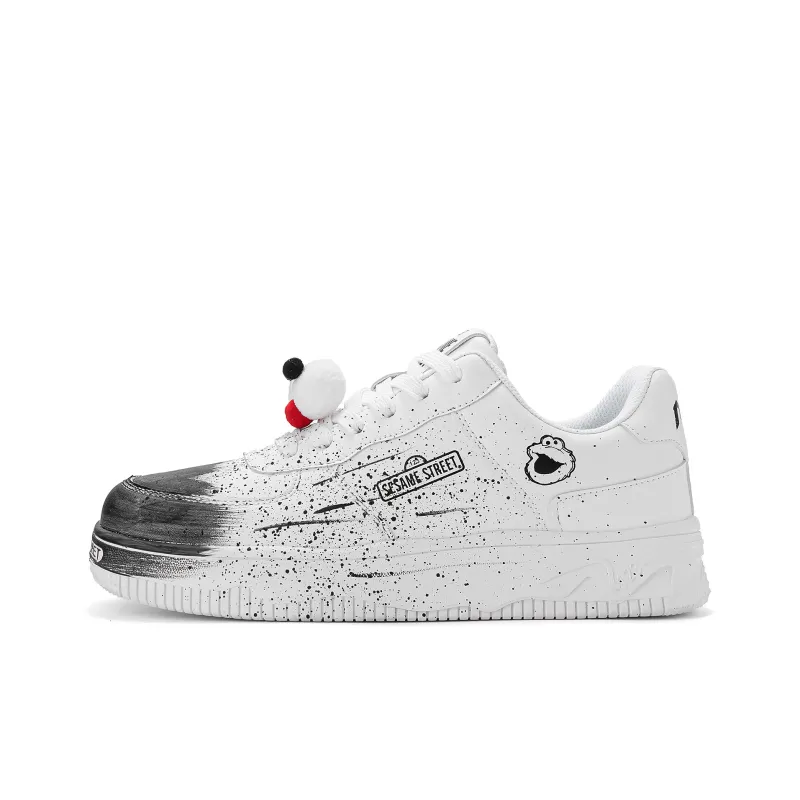 SESAME STREET Thermal Slip Resistant, Abrasion Resistant, Balance Height Increasing Low Top Skateboard Shoes Unisex-62