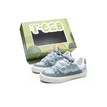 T628 Puffy Shoes Abrasion Resistant Lightweight Slip Resistant Low Top Skateboard Shoes Unisex