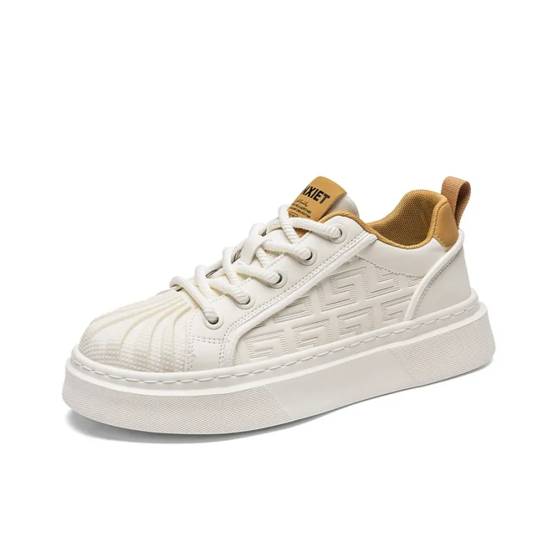BANGNEY Shell Head Lightweight Breathable Height Increasing Low Top Skateboard Shoes Men's-6