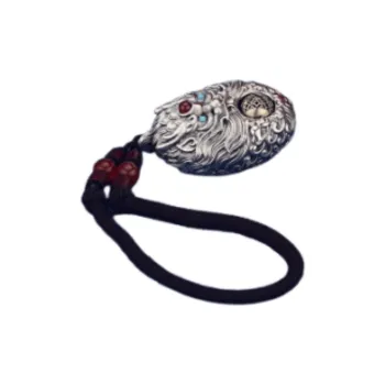 QINGFU 999 Fine Silver Handlebar Piece Unisex