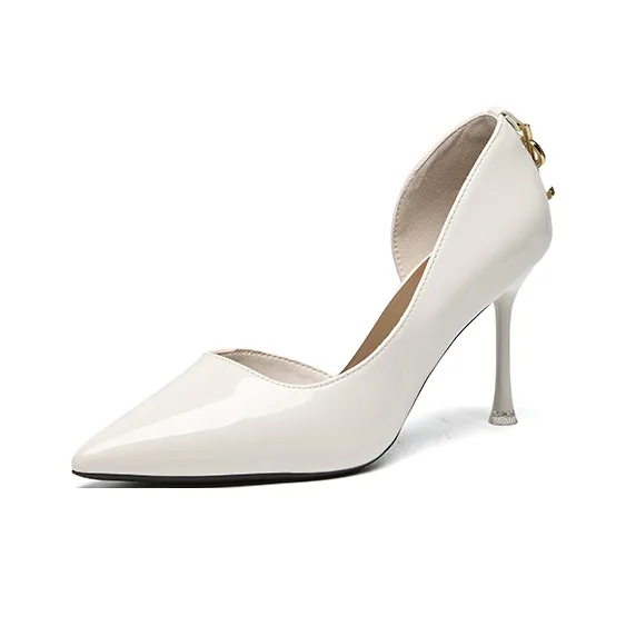 PINWEISHIDU Slim Heel High Heels 8cm Women's-2