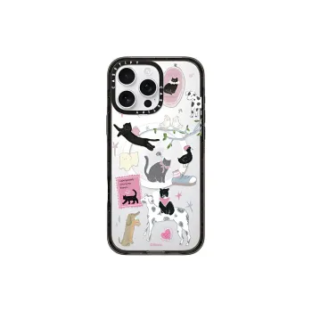 CASETIFY PC+TPU Material Roria Black Cat Paradise Phone Cases Compatible With IPhone 16 Pro/Pro Max/15 Pro/15 Pro Max