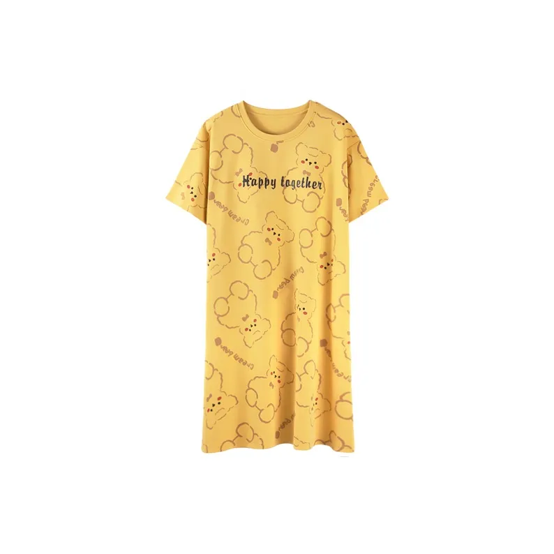 MIIOW Nightgown Women's Cream Yellow-0