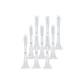 White 9 Pcs Set