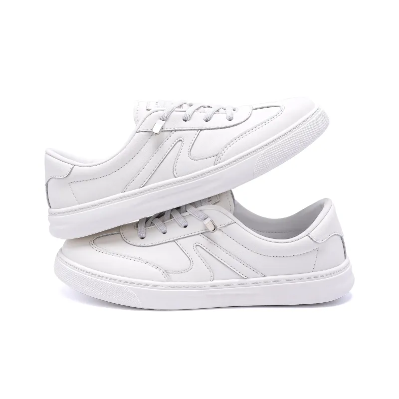 HUANQIU Abrasion Resistant Moisture Wicking Lightweight Low Top Casual Shoes Women's White-2
