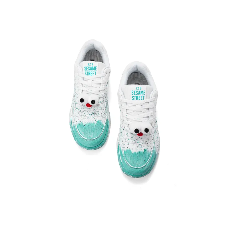 SESAME STREET Thermal Slip Resistant, Abrasion Resistant, Balance Height Increasing Low Top Skateboard Shoes Unisex-68