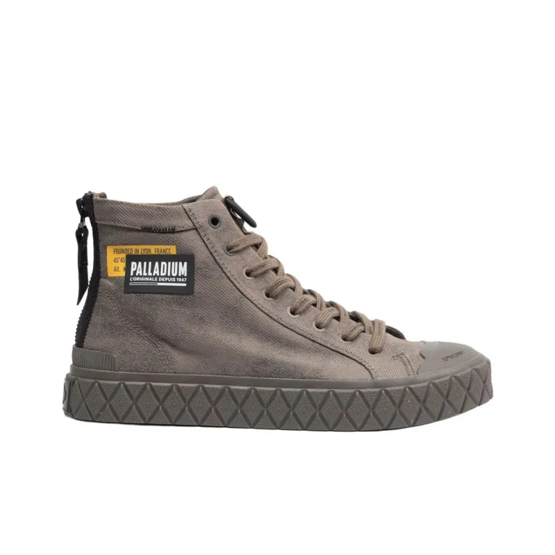 Palladium Palla Ace Anti Slip Wear Resistant High Top Skateboard Shoes Men's Brown-1