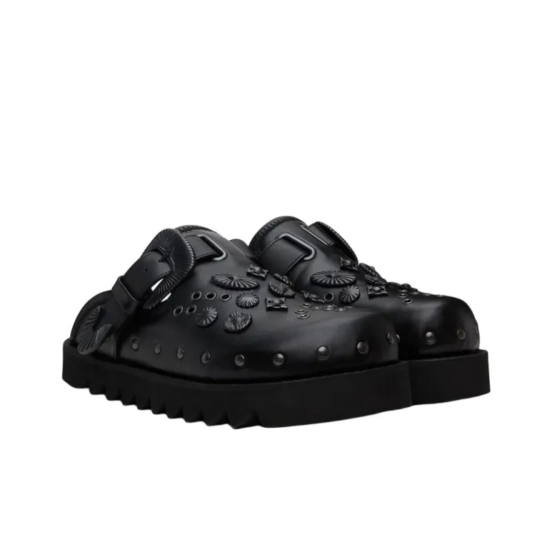 TOGA VIRILIS Studded Slippers-2