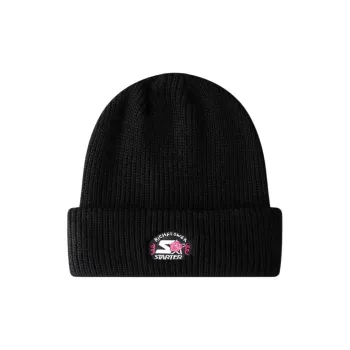 STARTER x RICH FLOWER Cotton Beanies Unisex Black