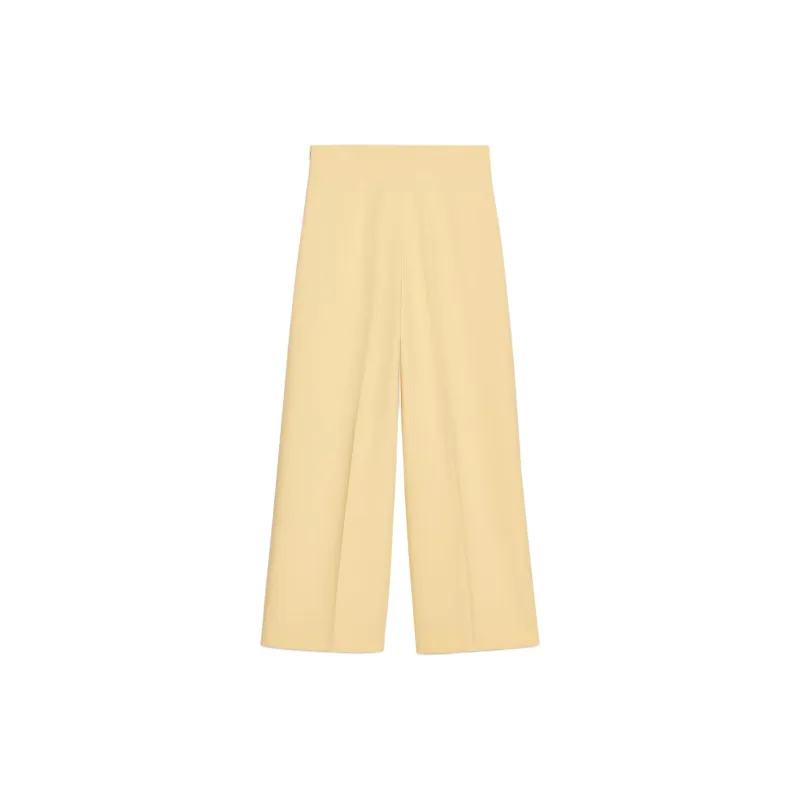 ZARA ZW Series Casual Pants Women's Yellow-1