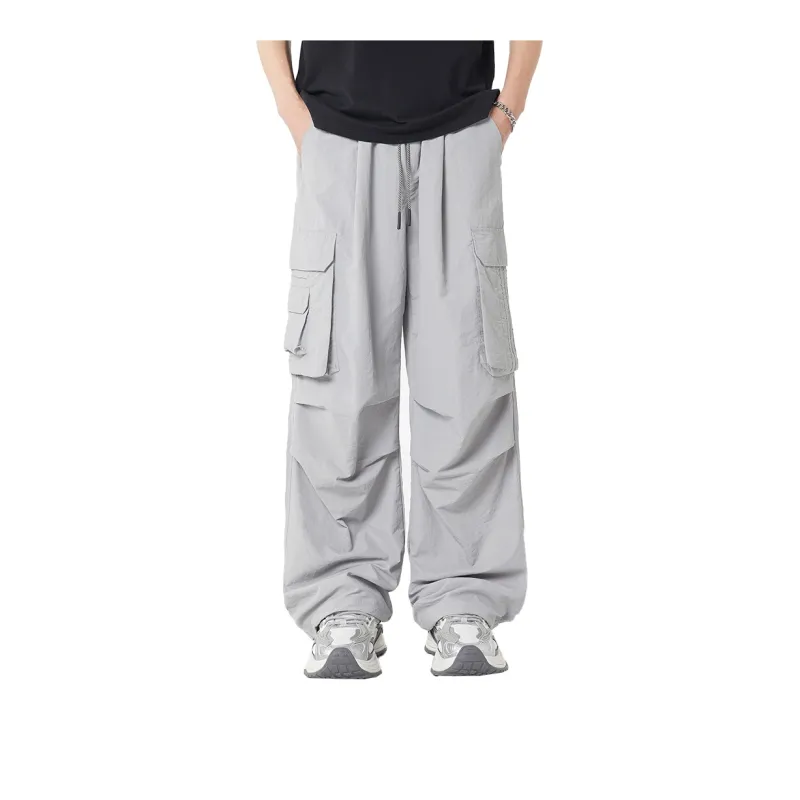 33TH Cargo Pants Unisex Stone Gray-2