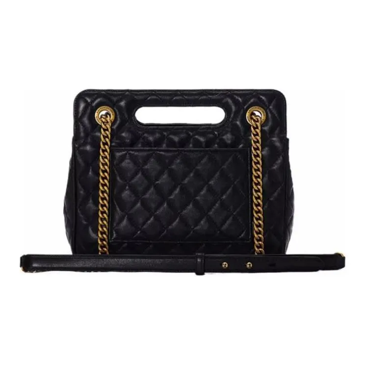 Laurence & Chico Top Grain Cow Leather Portable Crossbody Bag Shoulder Bag Medium Size Women's Black-2