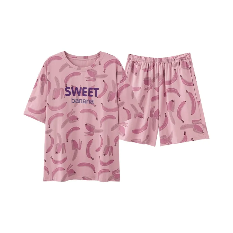 XIAFENYAN Pajama Set Women's Purple Pink-0