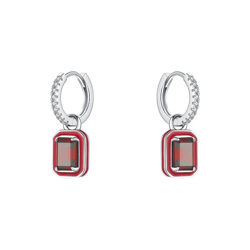 JKEM S925 Silver Earrings Women's-0