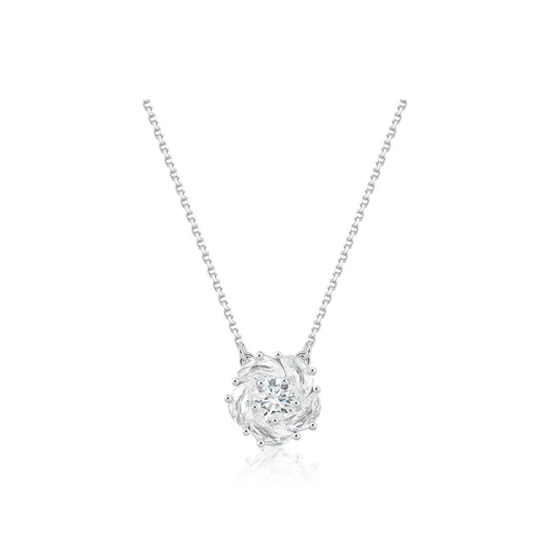Abyb Charming Synthetic Cubic Zirconia Necklaces Unisex-0