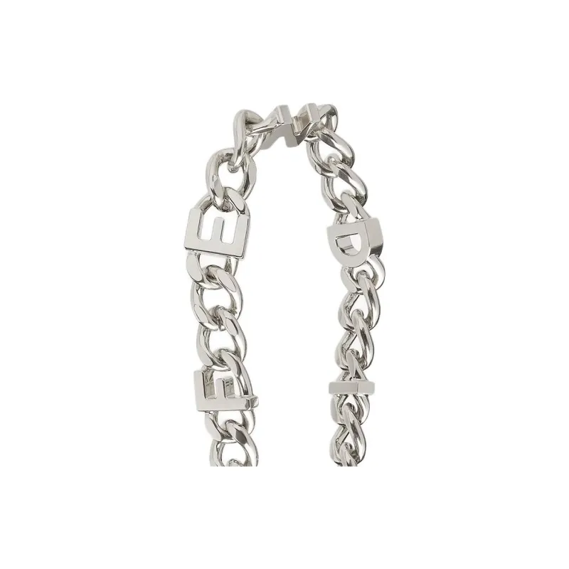 FENDI Brass Shoulder Strap Bag Strap Women's Silver-2