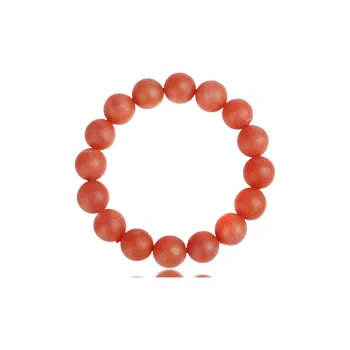 Yeon yun Jewelry Southern Red Agate Fine Jade Bracelets Unisex 12 13mm