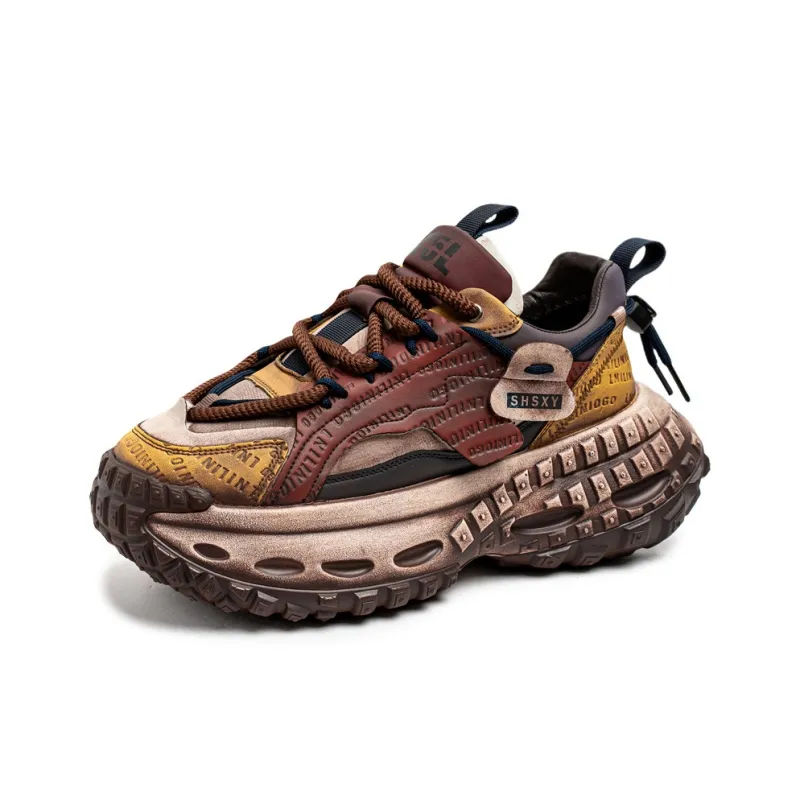 JANECO Anti Slip Wear Resistant Low Top Chunky Sneakers Men's-7