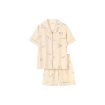 XIAFENYAN Pajama Set Women's Apricot