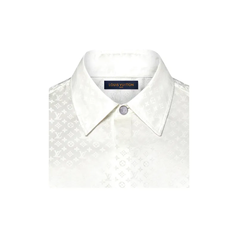 LOUIS VUITTON MINI MONOGRAM SS25 Shirt Men's White-4