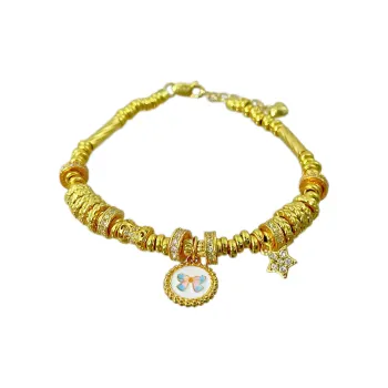 Gingerford S925 Silver plated Gold Bracelets Women's
