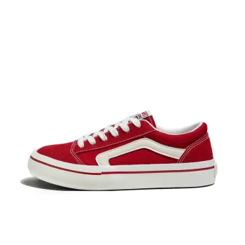 Medd Anti-Slip And Wear-Resistant Breathable Low-Top Skateboard Shoes Men's Burgundy
