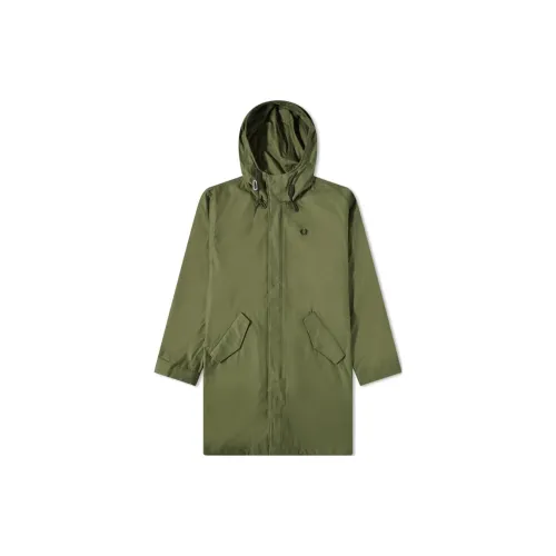 FRED PERRY Coats Men Green