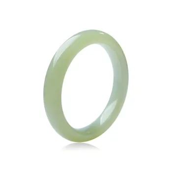 Artisan Lock Heart Jade Bangles Green Jade Women's