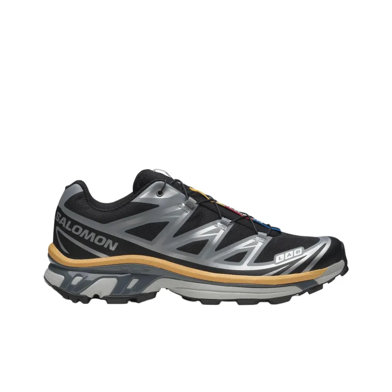 SALOMON XT 6 Anti Slip Wear Resistant Low Top Casual Running Shoes Unisex Black-1